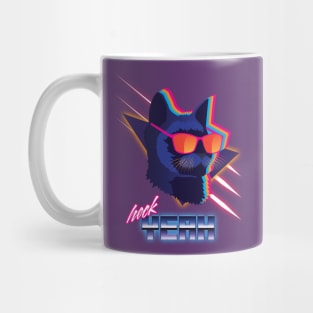 Heck Yeah Retro Cat Mug